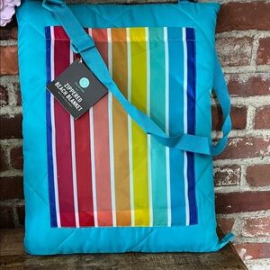 Martha Stewart Colorful Striped Beach Blanket